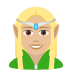 🧝🏼‍♀️ woman elf: medium-light skin tone display on JoyPixels